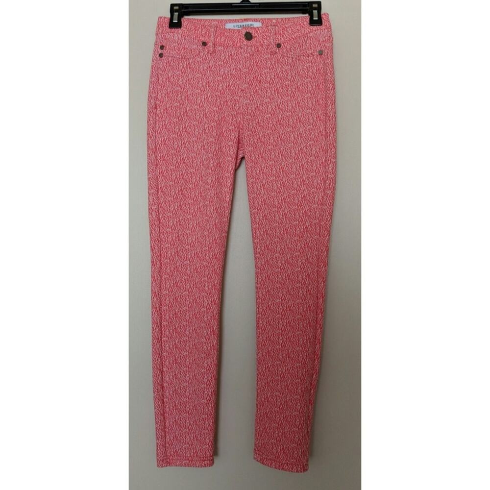 Liverpool Skinny Pants Pink White 2P